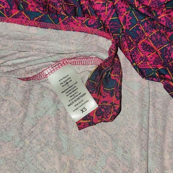 NWT Lularoe Flattering Knee Length A-Line Knit Skirt Fold Over Waist Size XS 2-4 - Picture 2 of 6